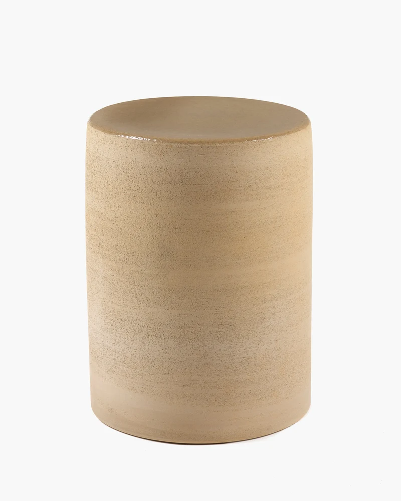 Side table round beige Pawn