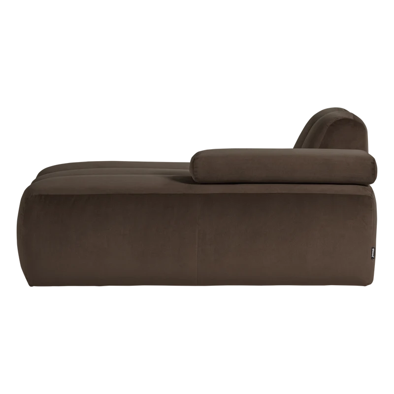 Mojo chaise longue element rechts samt braun