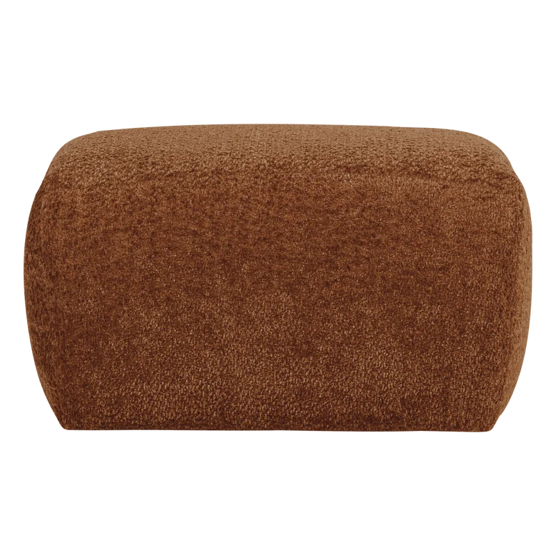 Mojo Base Hocker Wolle Rostbraun