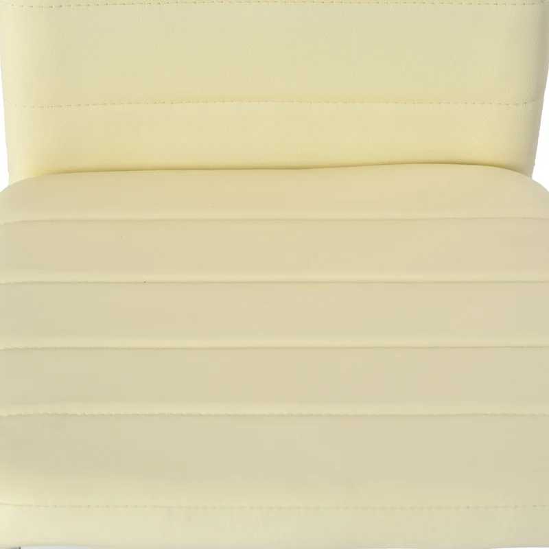 Mehrfarbiger PVC-Esszimmerstuhl – mattschwarze Beine, 41,5 x 52 x 98 cm, 4er-Pack