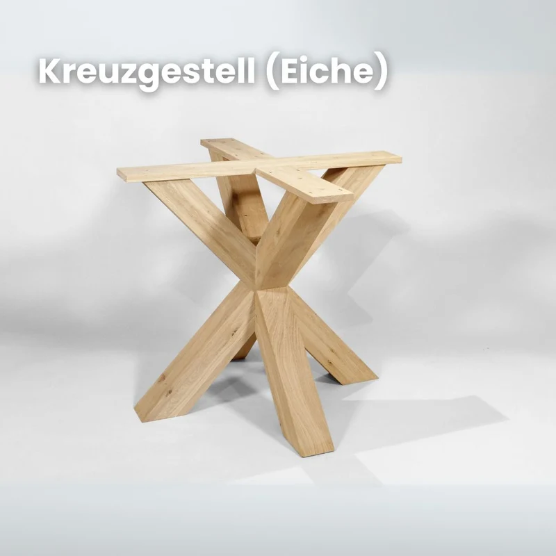 Esstisch Rund aus Eiche | Schweizer Kante | verschiedene Gestelle