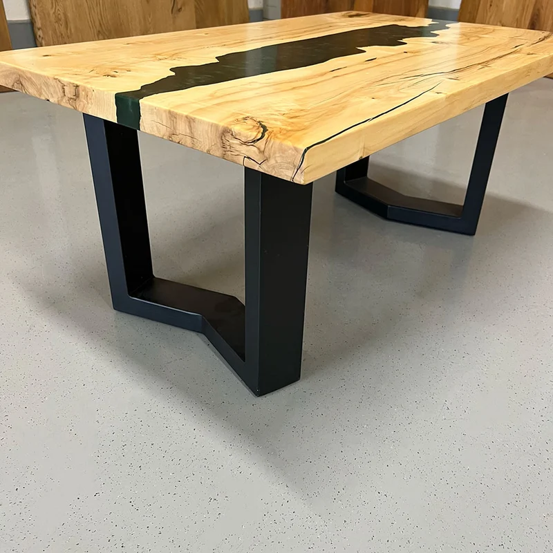 Sale! Epoxidharz Couchtisch aus Ahorn | 100 x 60 cm