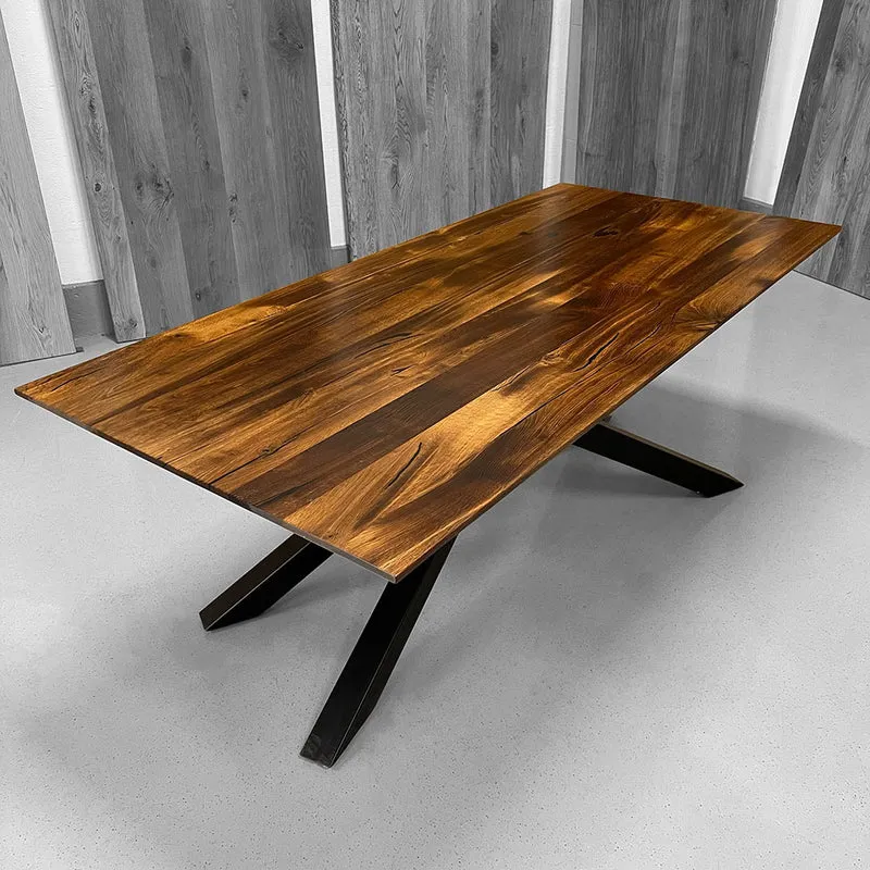 Sale! Esstisch aus Thermoeiche | 205 x 95 cm | verschiedene Gestelle