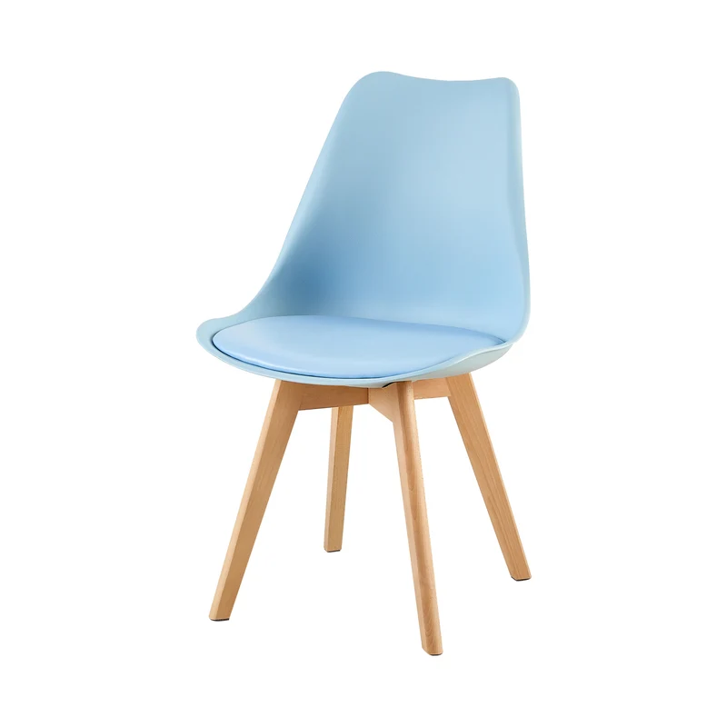TULIP gepolsterter Esszimmerstuhl – Serie Blau, 2er-/4er-Set