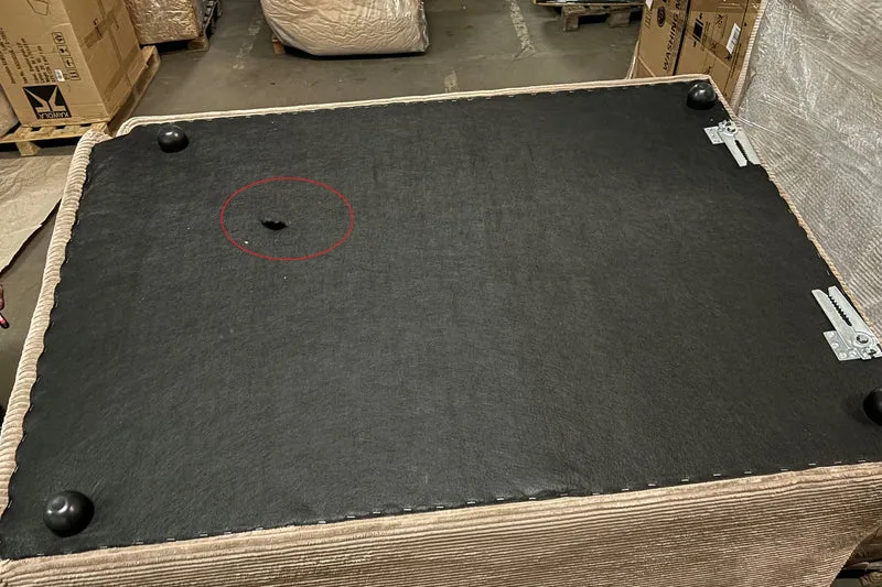 B-Ware KAWOLA Sofa CINE XXL-Sofa 3-Sitzer Cord braun