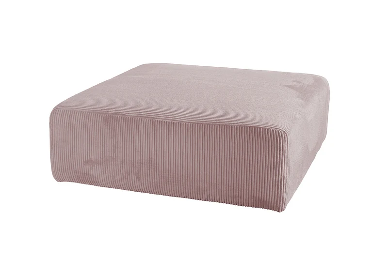 KAWOLA Hocker WIOLO SOFT Sitzelement für Modulsofa Cord rosa