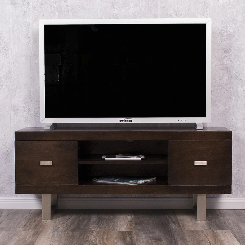 TV-Board LAYA Walnut Mangoholz massiv 120cm Wohnzimmer Lowboard