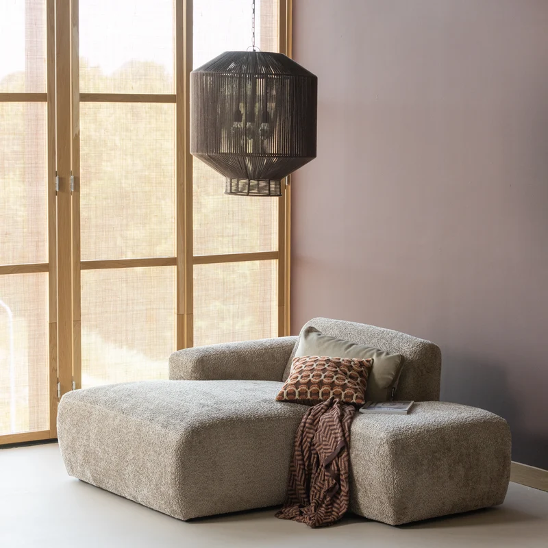 Mojo Base hocker wolle dunkelsand