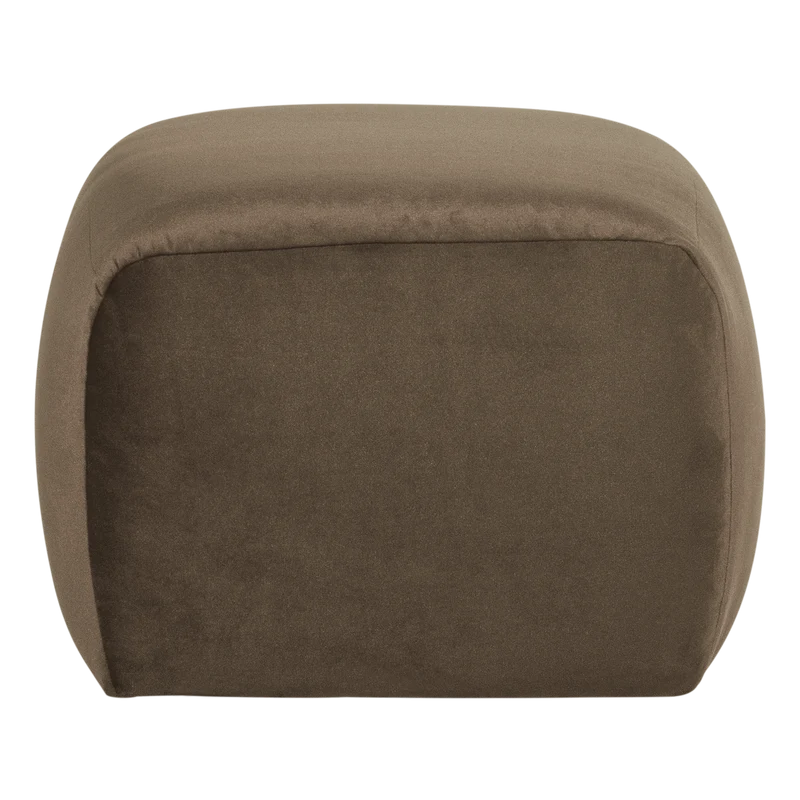 Mojo Base Hocker Samt Taupe