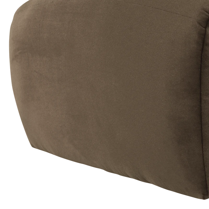 Mojo Base Hocker Samt Taupe