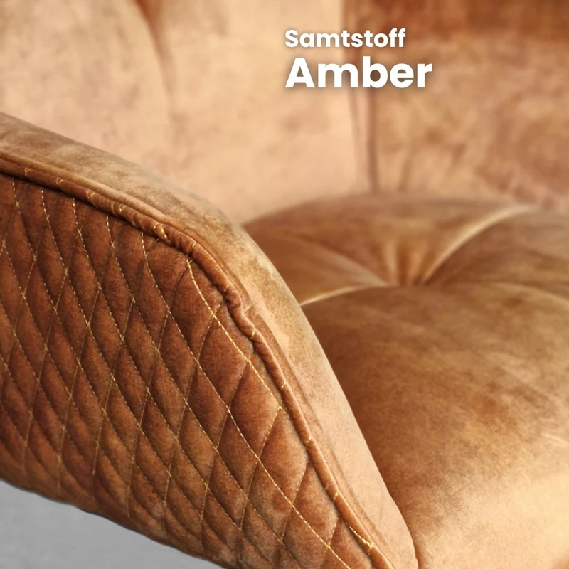 Esstisch Stuhl | Schwarzwald-Loft | Samtstoff | 1 Stück