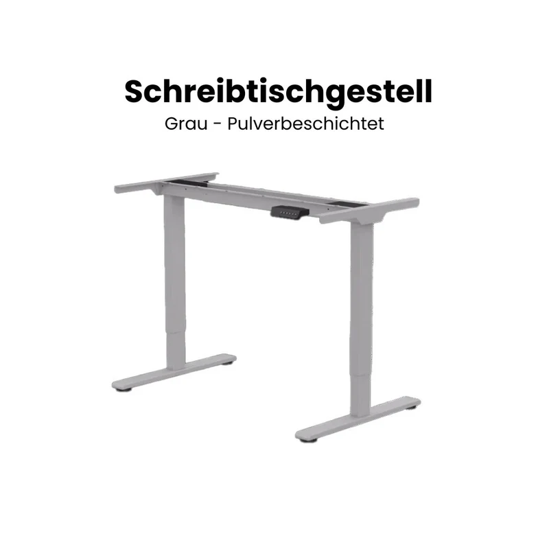 Schreibtisch höhenverstellbar | Nussbaum
