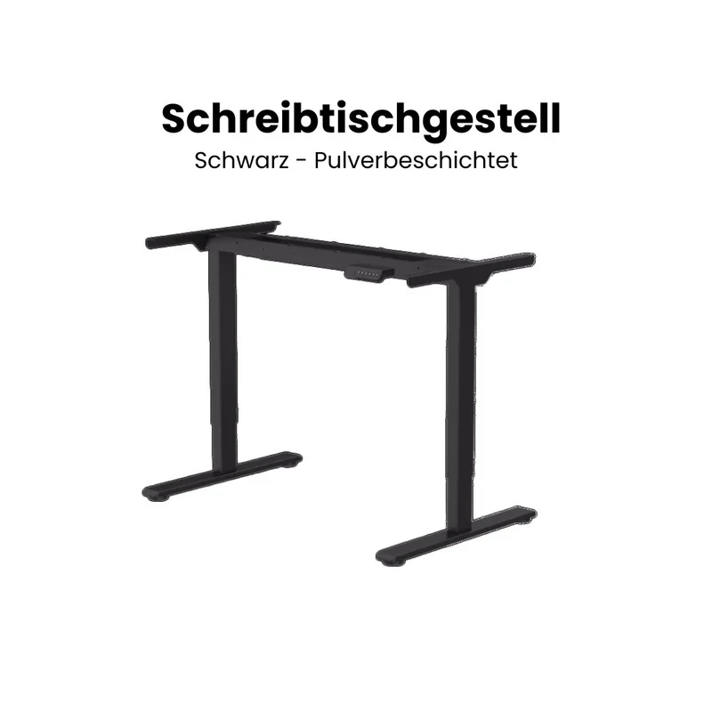 Schreibtisch höhenverstellbar | Nussbaum
