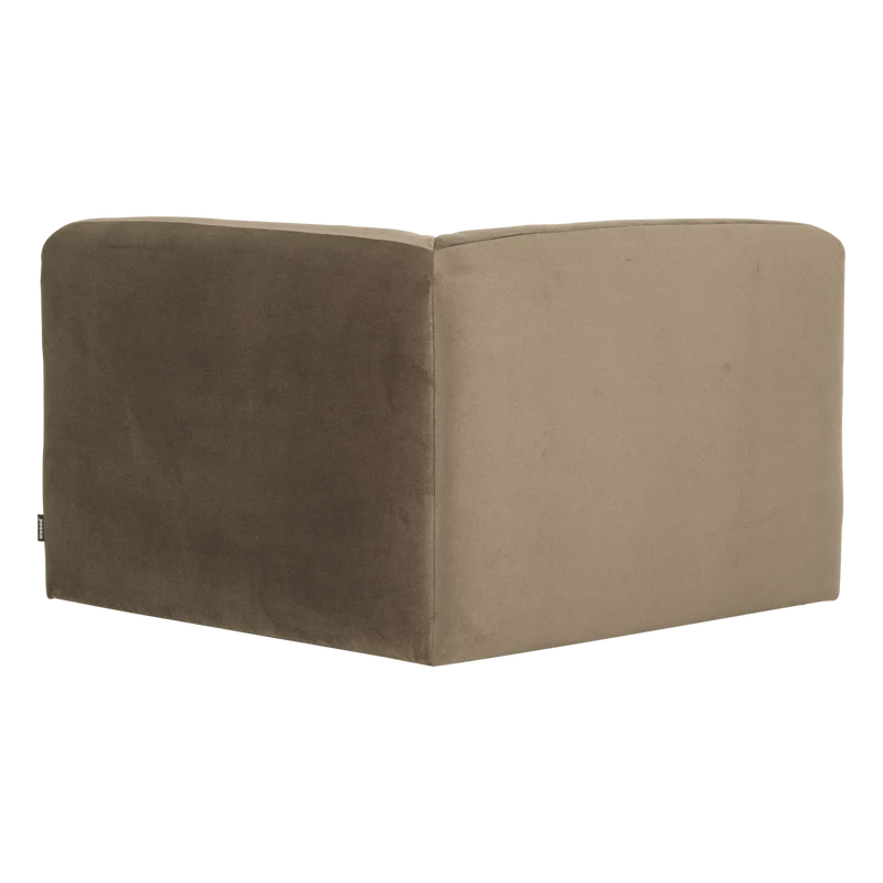 Mojo Base Eckelement rechts Samt Khaki