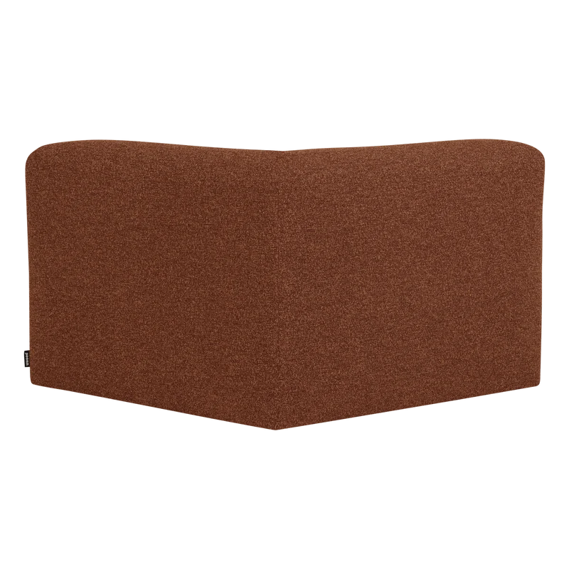 Mojo Base Eckelement rechts Bouclé Rostbraun Melange