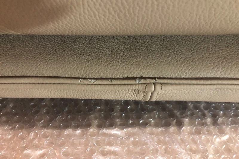 B-Ware KAWOLA Ecksofa JACK Leder beige Recamiere links