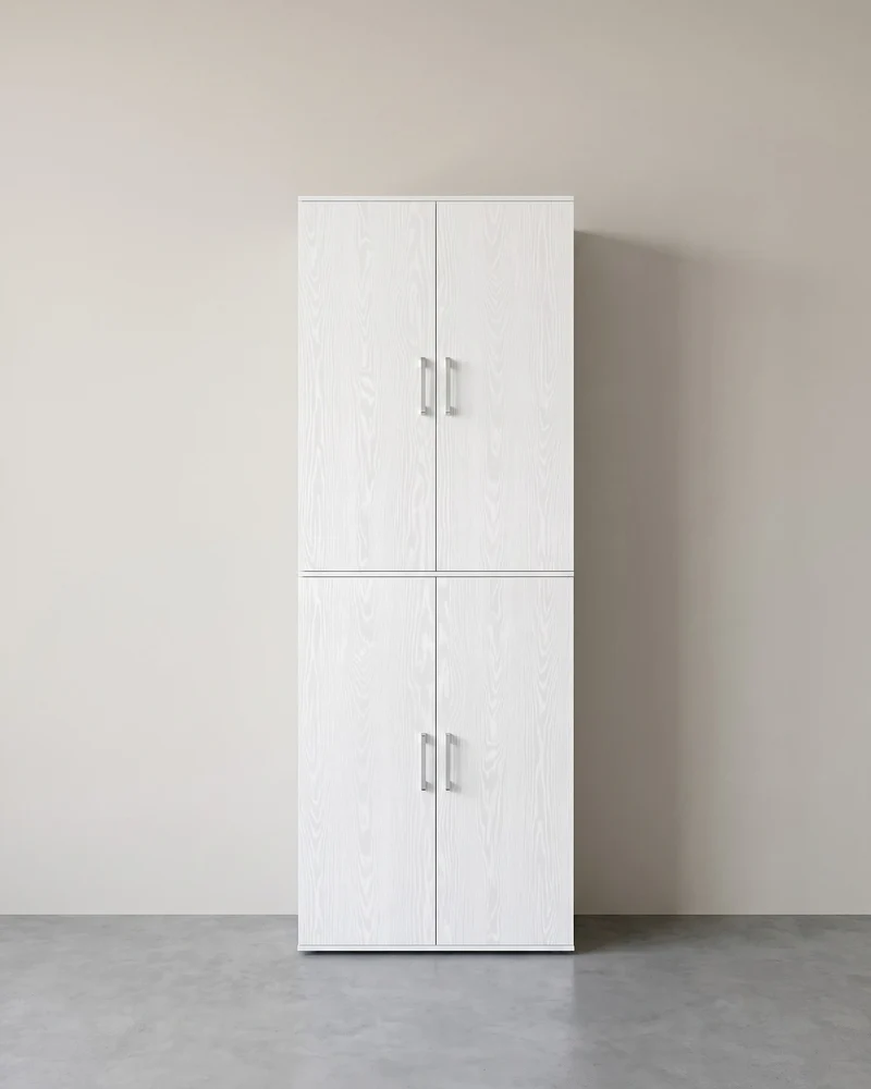 Aufbewahrungsschrank mit 4 Türen und 5 Fächern – Multifunktionsschrank – für Büro, Schlafzimmer und Wohnzimmer