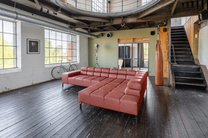 KAWOLA Sofa NELSON Ecksofa Leder rot