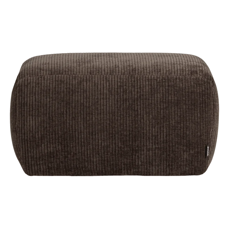 Mojo Base Hocker gerippter Stoff Braun