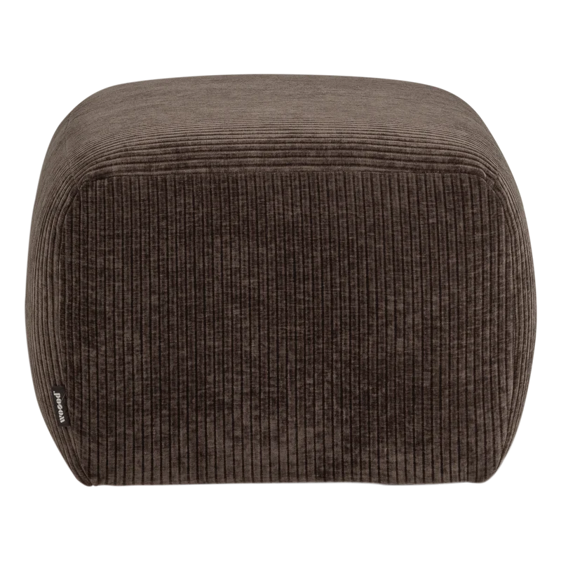 Mojo Base Hocker gerippter Stoff Braun