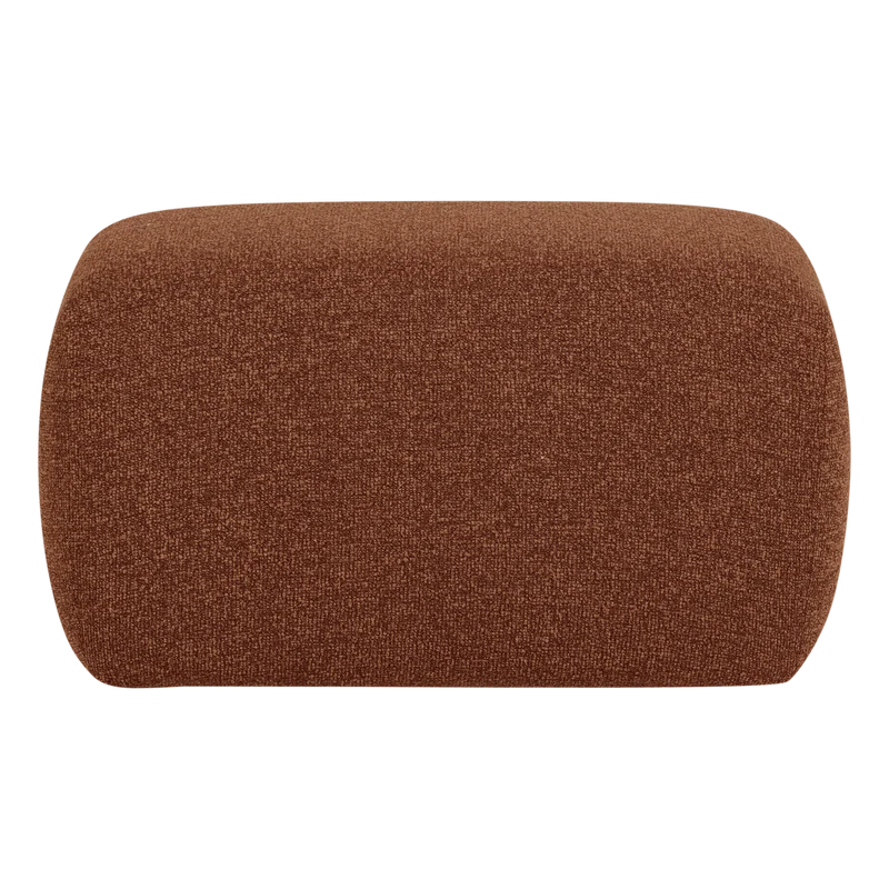 Mojo Base hocker bouclé Rostbraun melange