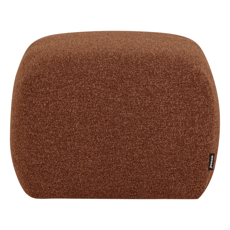 Mojo Base hocker bouclé Rostbraun melange