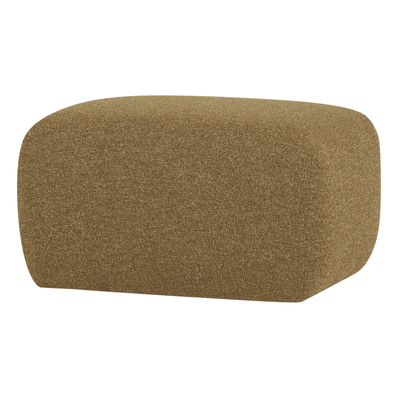 Mojo Base hocker bouclé gelbbraun melange