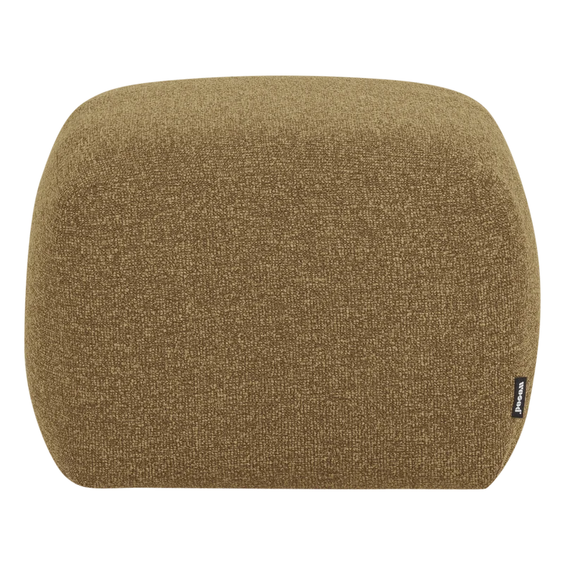 Mojo Base hocker bouclé gelbbraun melange