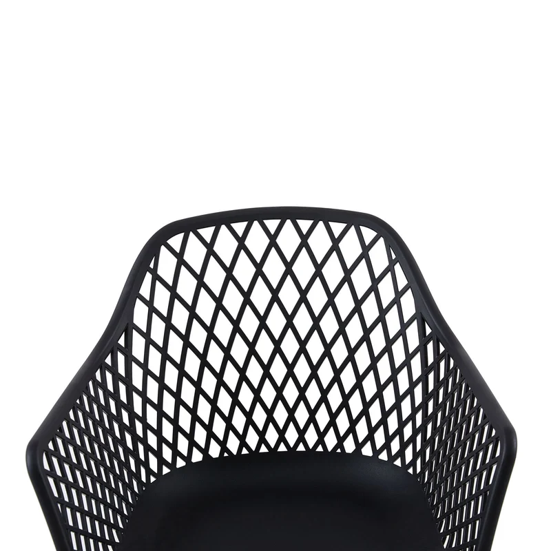 Esszimmerstuhl mit Metallbeinen, stilvoller Design-Stuhl – Schwarz-ROME