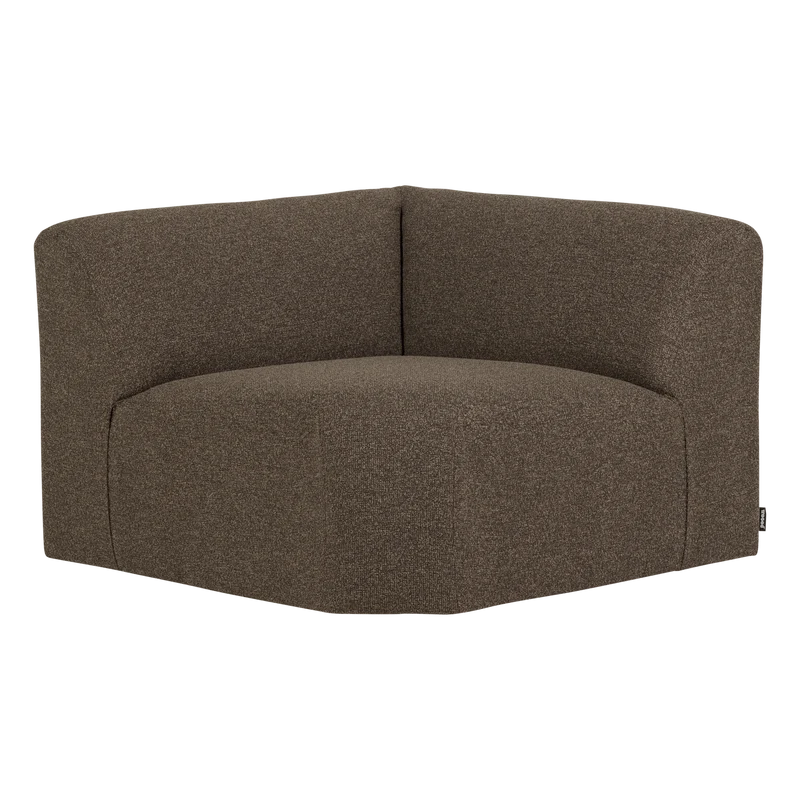 Mojo Base Eckelement rechts Bouclé Braun melange