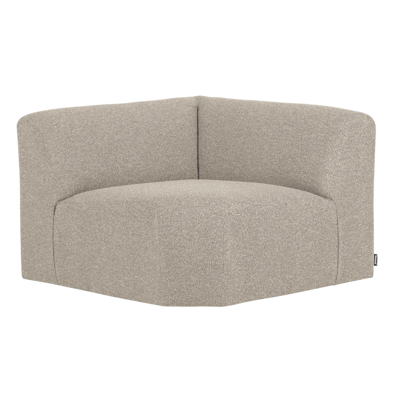 Mojo Base eckelement rechts bouclé beige melange