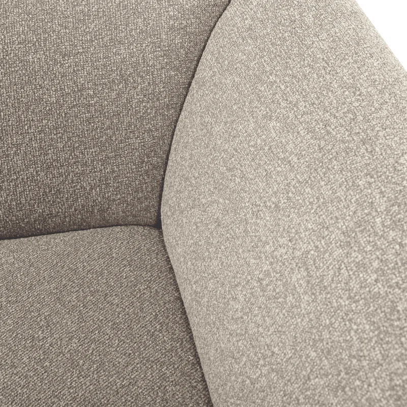 Mojo Base eckelement rechts bouclé beige melange