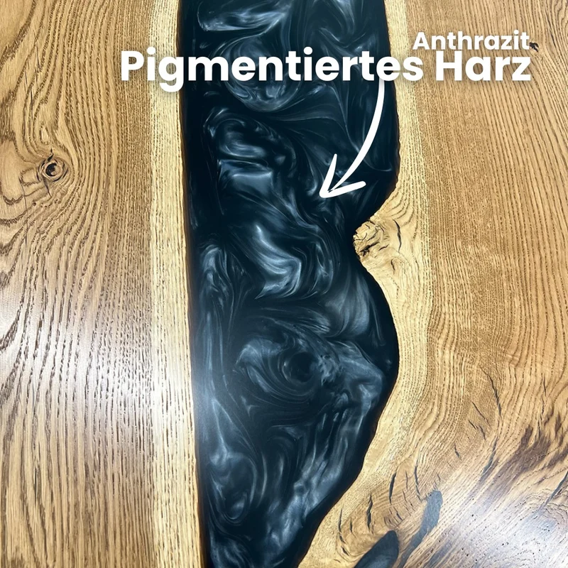 Epoxidharz Tisch aus Esche | Modell Hegau