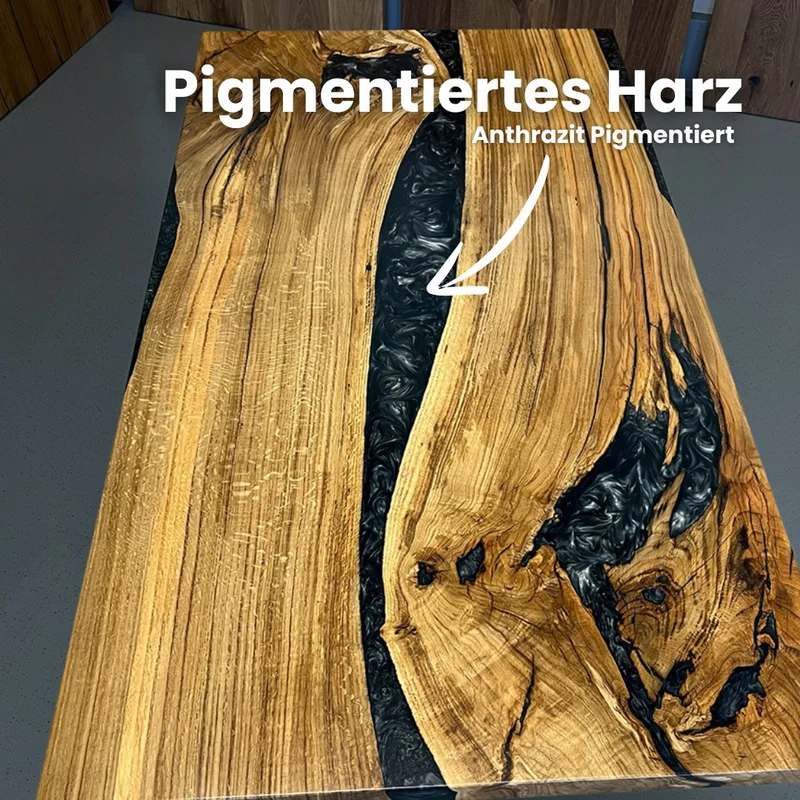 Epoxidharz Tisch aus Eiche | Modell Hegau