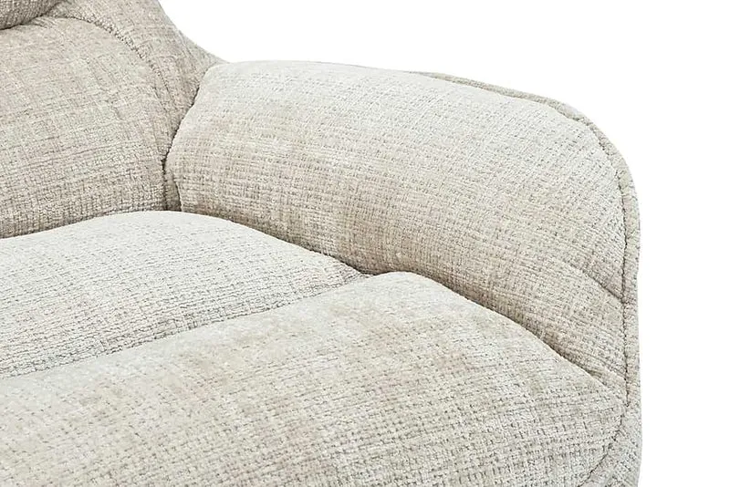 Drehbarer Loungesessel HEAVEN champagner-beige Strukturstoff