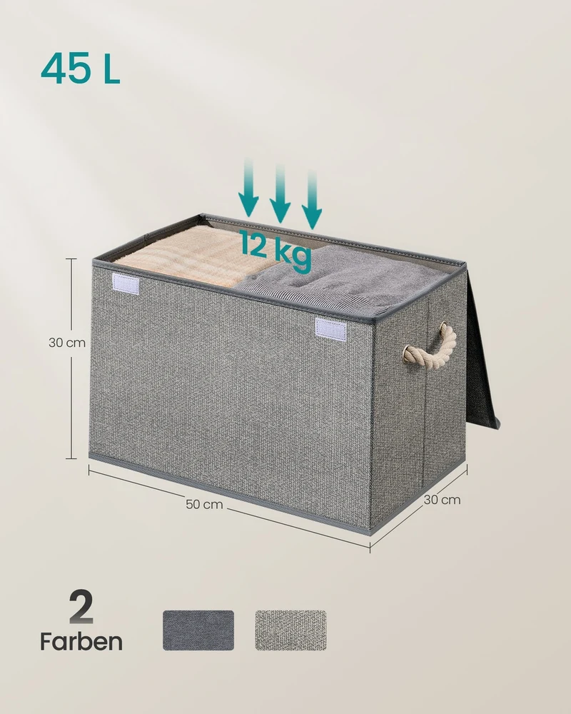 Aufbewahrungsbox Set - 3-teilig Mit Deckel - Für Cube Organizer Und Kleiderschrank