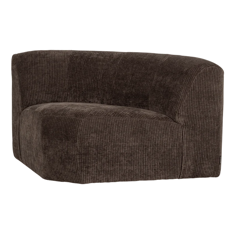 Mojo Base eckelement ronde gerippter braun