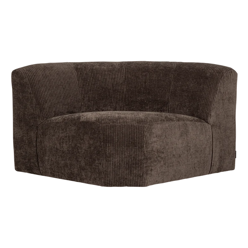 Mojo Base eckelement ronde gerippter braun