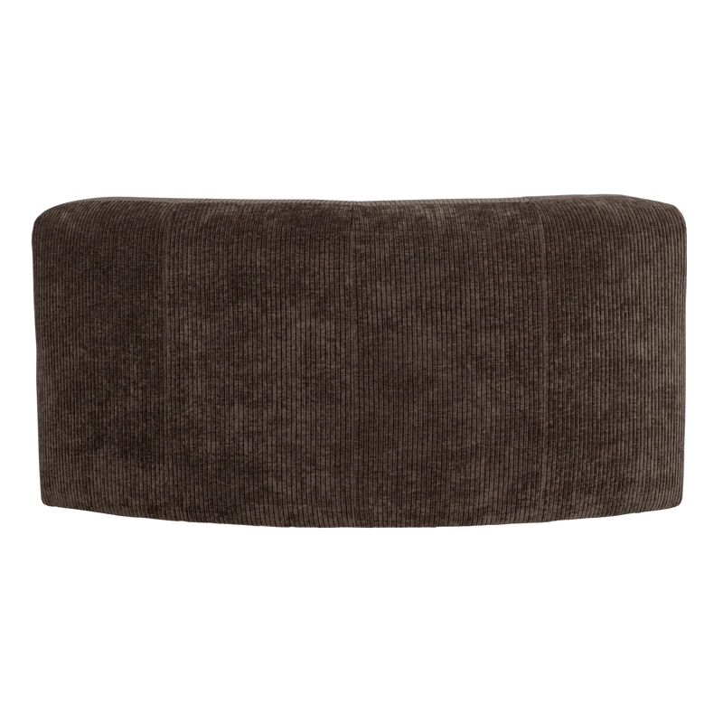 Mojo Base eckelement ronde gerippter braun