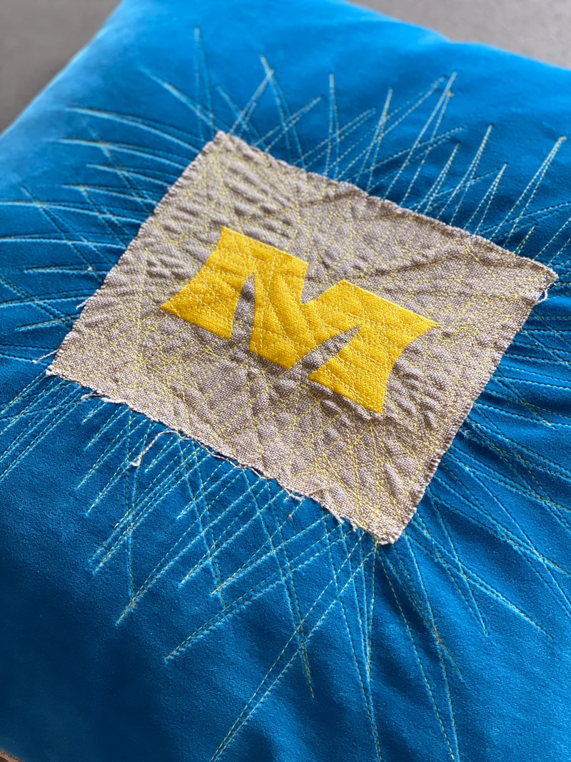 MORGEN - Cushion blue