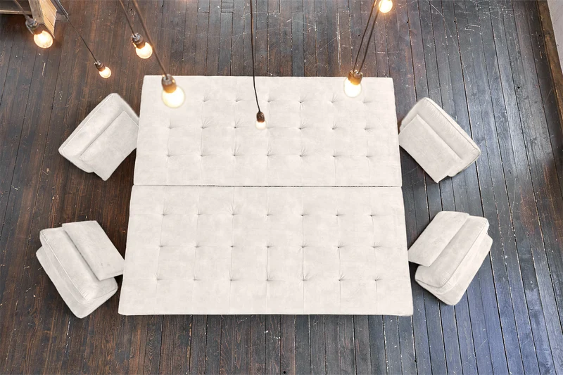 KAWOLA Sofa WIOLO Ecksofa velvet cremeweiß