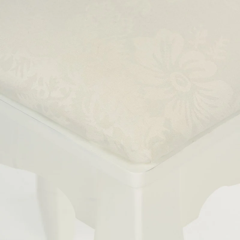 Romantischer Hocker LEAGUE weiss