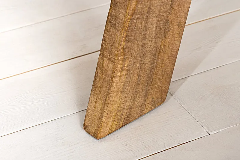 Runder Massivholz Esstisch GALAXY 120cm rund Mangoholz braun
