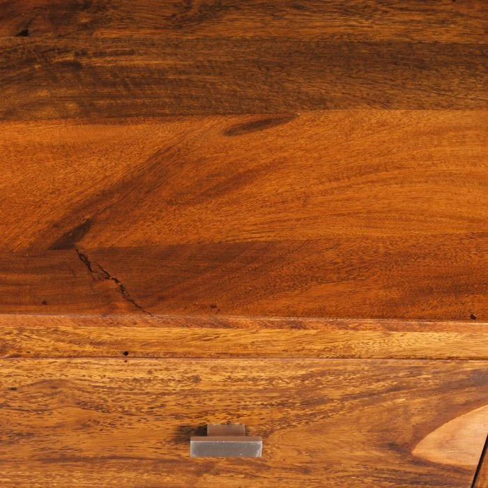 Massivholz Nachtschrank MURALI 45cm Stone Beistelltisch