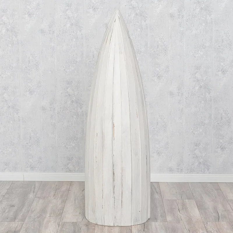 Massivholz Bootsregal / Bücherregal BALI ca.150cm Antique White