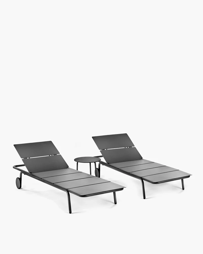 Sun lounger aluminium August