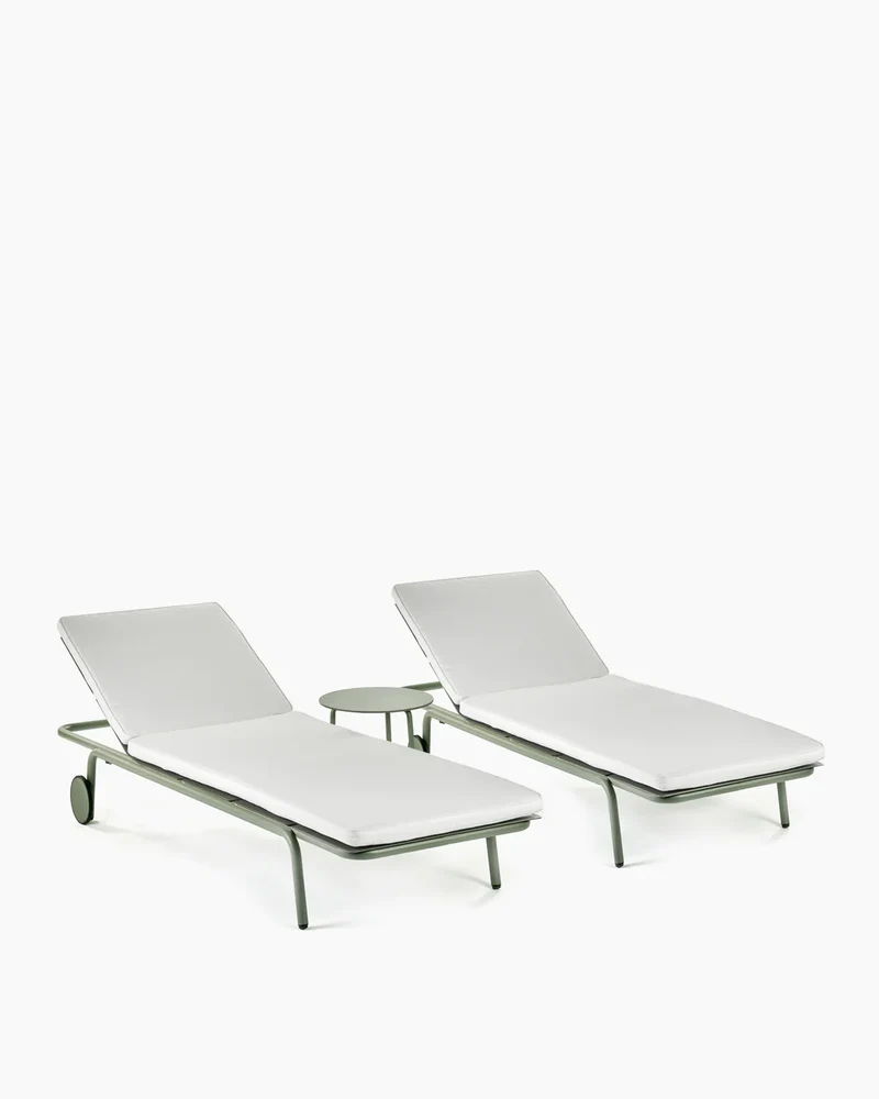 Sun lounger aluminium August
