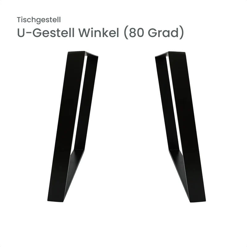 Esstisch Eiche 200 x 90 schwarz mit Baumkante | verschiedene Gestelle