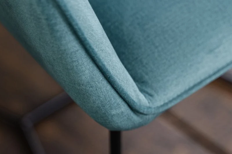 KAWOLA Esszimmerstuhl ZINA Stoff blau
