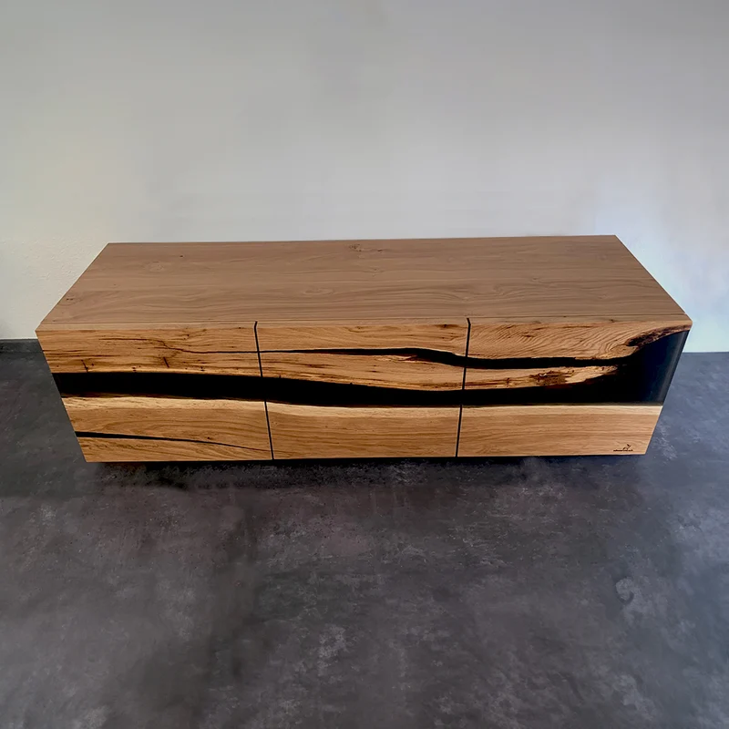 Epoxidharz Sideboard aus Eiche | Modell Kuckuck